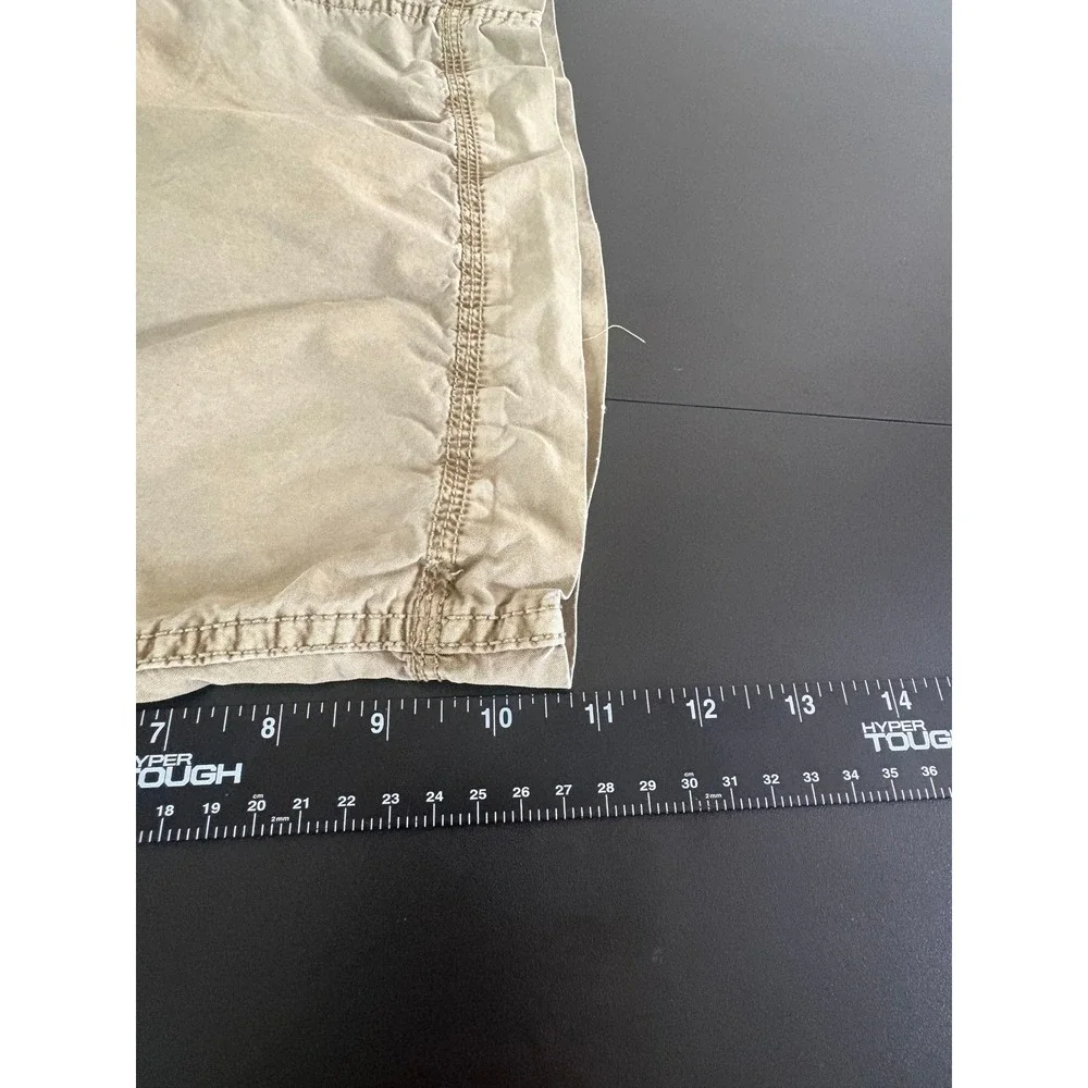 Converse One Star Mens Khaki Tan Cargo Utility Shorts Size 34 Cotton Casual
